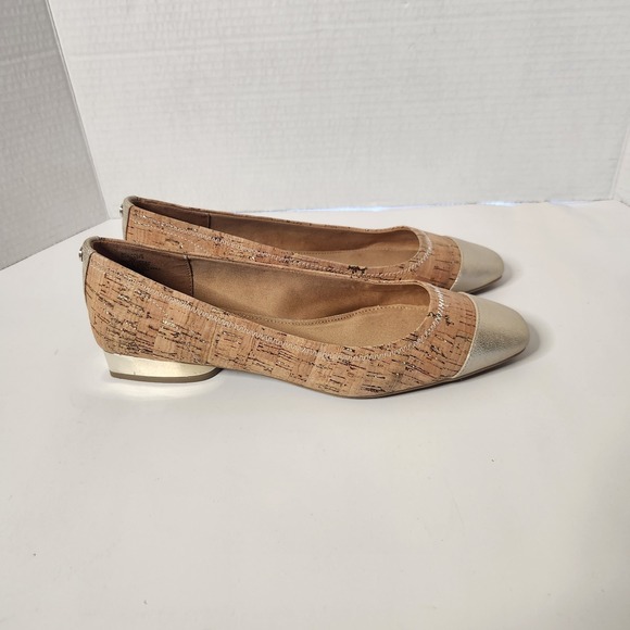 Anne Klein iflex Carlie Cork Ballet Flats Womens Size 9 - Picture 2 of 9